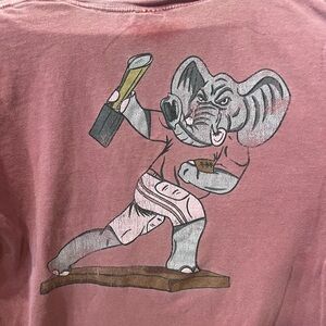 Old Row Elephant Graphic Men's Tee - Mauve
